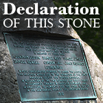 Declaration of this Stone